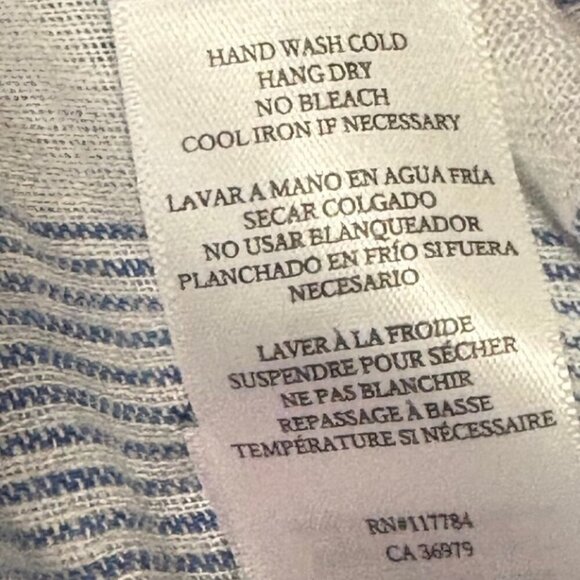 Rails Thea Blue and White Striped Tie Front Top Size Medium - Picture 7 of 8